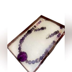 amethyst jewelry set